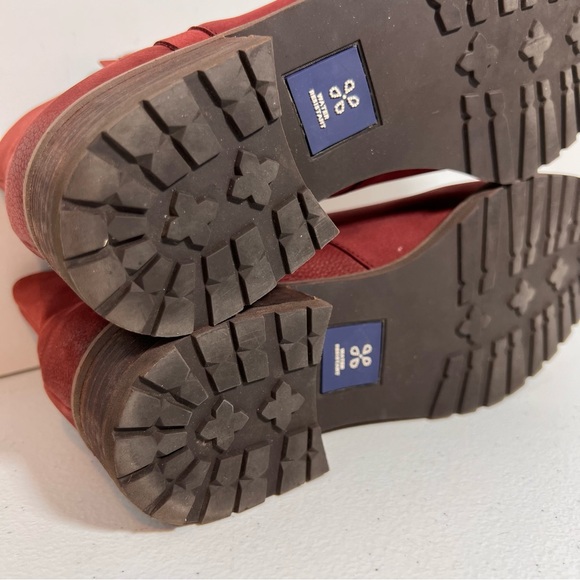 Caslon Burgundy Booties Stretch Shoe Size 7.5 Like New - Picture 7 of 10